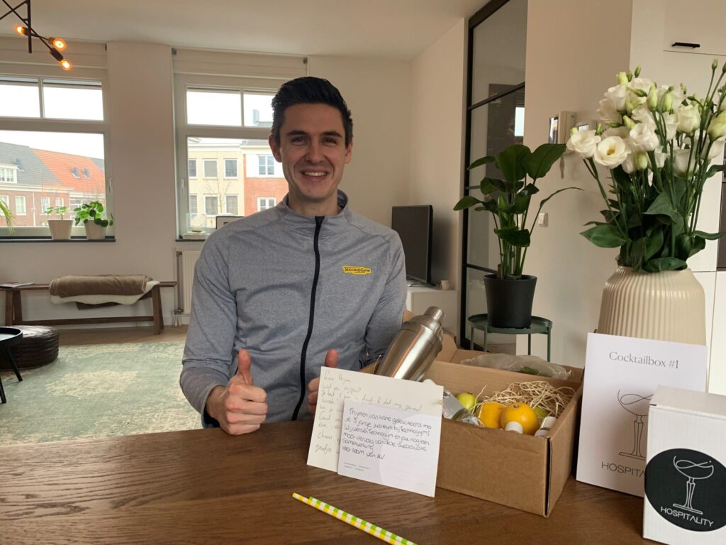 Thijmen is 5 jaar in dienst bij Technogym